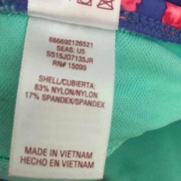 🆕BONGO PURPLE ROSE FLORAL FETE FLOUNCE STRAPLESS  BIKINI TOP S🆕 - Picture 5 of 6